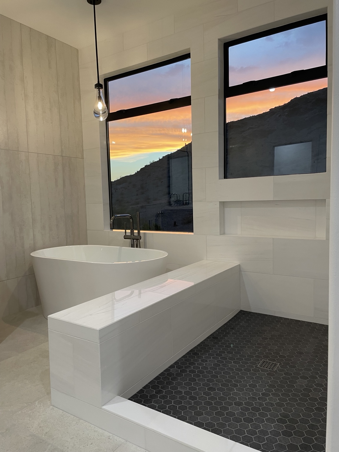 Completed luxury shower renovation